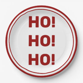 HO Ho HO! Weihnachten Pappteller
