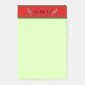 Ho, ho, ho Weihnachten Post-it Klebezettel (Vorderseite)