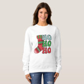 Ho ho ho Weihnachten Sweatshirt (Vorne ganz)