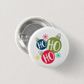 Ho Ho Ho Weihnachten Weihnachten Familie Matching Button (Vorne & Hinten)