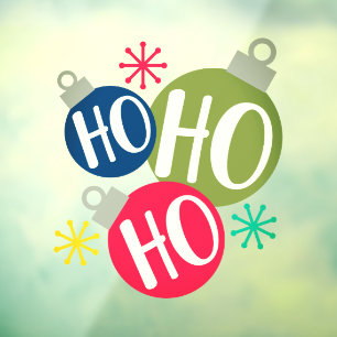 Ho Ho Ho Weihnachten Weihnachten Familie Matching Fensteraufkleber