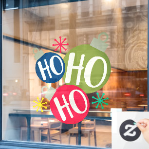 Ho Ho Ho Weihnachten Weihnachten Familie Matching Fensteraufkleber