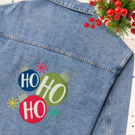 Ho Ho Ho Weihnachten Weihnachten Familie Matching Jeansjacke