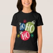 Ho Ho Ho Weihnachten Weihnachten Familie Matching Tri-Blend Shirt (Vorderseite)