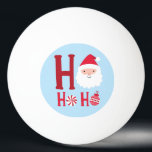 Ho Ho Ho Weihnachten Weihnachtsfeiertag Tischtennisball<br><div class="desc">Dieses Urlaubsdesign zeigt den Text "Ho Ho Ho Ho" in der modernen roten Typografie mit einem Weihnachtsmann,  Süßigkeiten und einem Weihnachtsbaum. #christmas #holidays #saisononal #festive #santa #santaclaus #candy #bauble #decorations #gifts #christmasgifts #pingpong #pingpongballs #tabletennis #game #fun #gamesroom #sports</div>