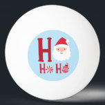 Ho Ho Ho Weihnachten Weihnachtsfeiertag Tischtennisball<br><div class="desc">Dieses Urlaubsdesign zeigt den Text "Ho Ho Ho Ho" in der modernen roten Typografie mit einem Weihnachtsmann, Süßigkeiten und einem Weihnachtsbaum. #christmas #holidays #saisononal #festive #santa #santaclaus #candy #bauble #decorations #gifts #christmasgifts #pingpong #pingpongballs #tabletennis #game #fun #gamesroom #sports</div>