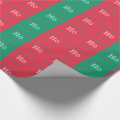 Ho Ho Ho Weihnachtenelement-Packpapier Geschenkpapier (Ecke)