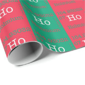 Ho Ho Ho Weihnachtenelement-Packpapier Geschenkpapier (Rolleneckpunkt)