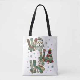 Ho Ho Ho Weihnachtliches Patchwork Tasche