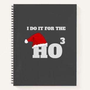 Ho Ho Ho Weihnachts Funny Text Weihnachtsgeschen Notizblock