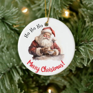 Ho Ho Ho! Weihnachts-Keramik Keramik Ornament
