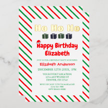 Ho Ho Ho Weihnachts-Kindergeburtstag