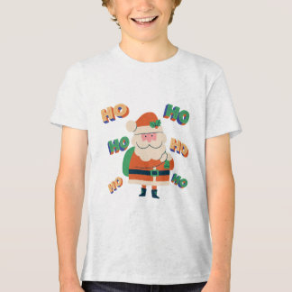 Ho Ho Ho Weihnachts-T-Shirt | Lustiges Holiday-Mot Tri-Blend Shirt
