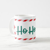 Ho Ho Ho! Weihnachts-Tasse Kaffeetasse (Vorderseite Links)