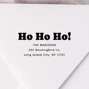 Ho Ho Ho Weihnachtsadresse Gummistempel