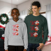 Ho Ho Ho Weihnachtsbasketball Männer Sweatshirt