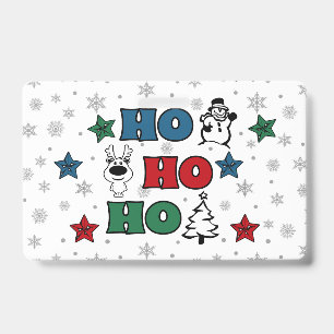 Ho-Ho-Ho Weihnachtsdesign Ausweis