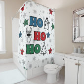 Ho-Ho-Ho Weihnachtsdesign Duschvorhang (Beispiel)