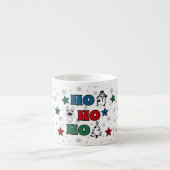 Ho-Ho-Ho Weihnachtsdesign Espressotasse (Vorderseite)