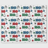 Ho-Ho-Ho Weihnachtsdesign Geschenkpapier (Flach)