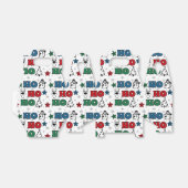 Ho-Ho-Ho Weihnachtsdesign Geschenkschachtel (Ungefaltet)