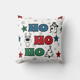 Ho-Ho-Ho Weihnachtsdesign Kissen