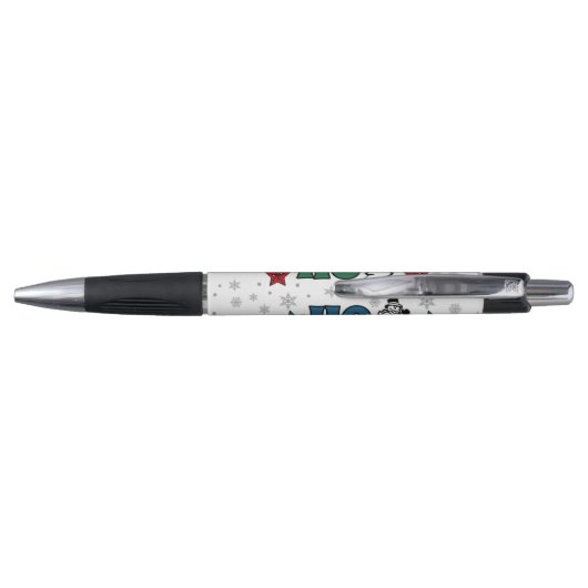 Ho-Ho-Ho Weihnachtsdesign Kugelschreiber (Rückseite)