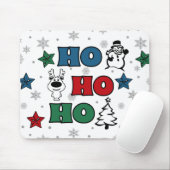 Ho-Ho-Ho Weihnachtsdesign Mousepad (Mit Mouse)