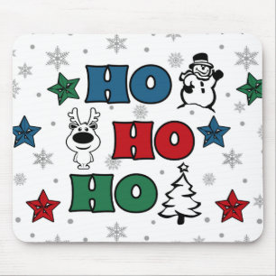 Ho-Ho-Ho Weihnachtsdesign Mousepad