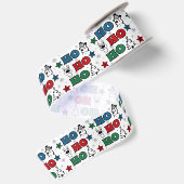 Ho-Ho-Ho Weihnachtsdesign Satinband (Rückseite)