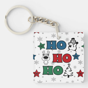 Ho-Ho-Ho Weihnachtsdesign Schlüsselanhänger