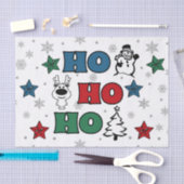 Ho-Ho-Ho Weihnachtsdesign Seidenpapier (Handwerk)