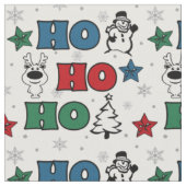 Ho-Ho-Ho Weihnachtsdesign Stoff (Nahaufnahme)