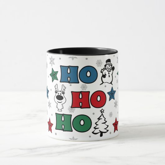 Ho-Ho-Ho Weihnachtsdesign Tasse (Zentrum)