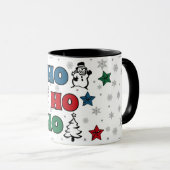 Ho-Ho-Ho Weihnachtsdesign Tasse (VorderseiteRechts)