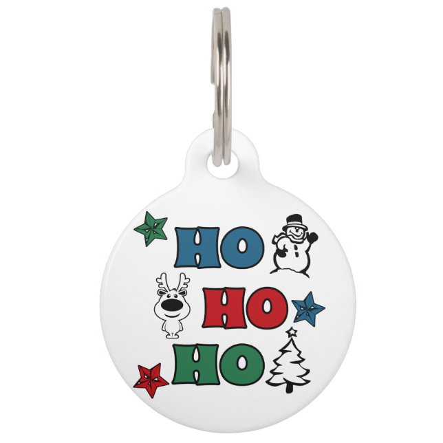 Ho-Ho-Ho Weihnachtsdesign Tiermarke (Vorderseite)