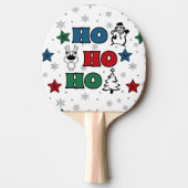 Ho-Ho-Ho Weihnachtsdesign Tischtennis Schläger (Vorderseite)
