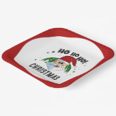 Ho Ho Ho Weihnachtsfest Weihnachtsfest Pappteller (Gewinkelt)