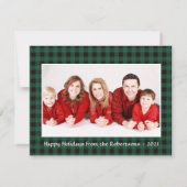 Ho Ho Ho Weihnachtsfotokarte (Rückseite)