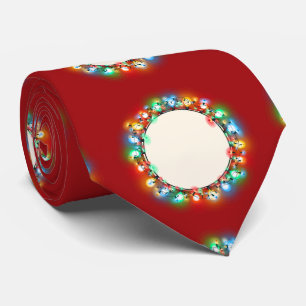 Ho Ho Ho Weihnachtsglühlampen Krawatte
