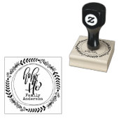 HO HO HO Weihnachtskalligrafie Personalisierter NA Gummistempel (Stempel)