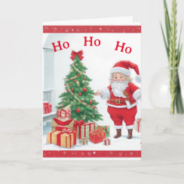 Ho Ho Ho Weihnachtskarte Feiertagskarte