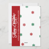 Ho Ho Ho Weihnachtskarte Feiertagskarte (Rückseite)