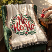 Ho Ho Ho Weihnachtskranz-Typografie-Design Decke