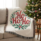 Ho Ho Ho Weihnachtskranz-Typografie-Design Decke