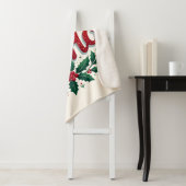 Ho Ho Ho Weihnachtskranz-Typografie-Design Sherpadecke (Beispiel)