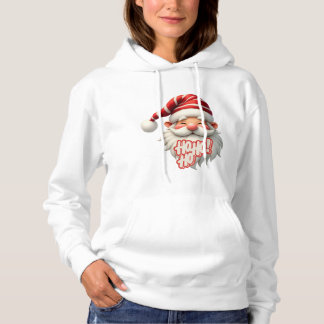 Ho Ho Ho Weihnachtsmann Festive Kapuzenpullover Hoodie