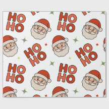 Ho Ho Ho Weihnachtsmann-Geschenkpapier – Lustig &