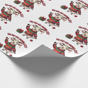 Ho Ho Ho Weihnachtsmann Hut Weihnachten Weihnachts Geschenkpapier