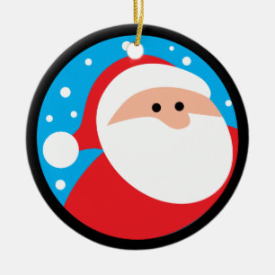 Ho Ho Ho! Weihnachtsmann Keramik Ornament